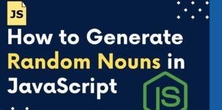 How to Generate Random Nouns in JavaScript