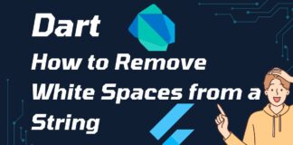 Remove whitespace dart flutter