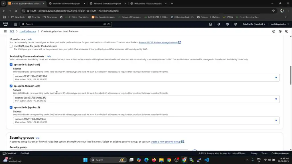 Selecting all Availability Zones during Load Balancer setup